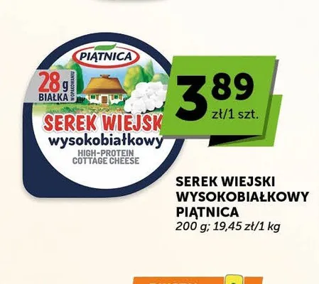 Serek wiejski wysokobiałkowy Piątnica promocja w Groszek
