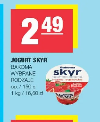 Jogurt Skyr Bakoma promocja w SPAR