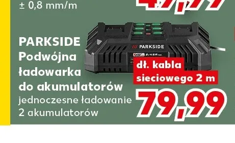 Podwójna ładowarka Parkside promocja w Kaufland