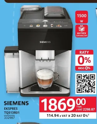 Ekspres Siemens TQ513R01 promocja w Selgros