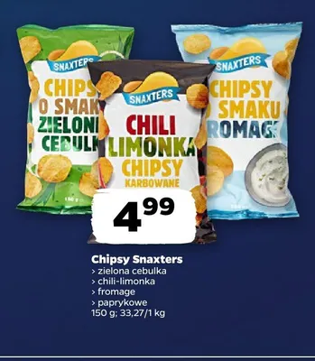 Chipsy chili-limonka Snaxters promocja w Netto
