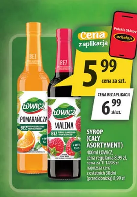 Syrop Łowicz promocja w Arhelan