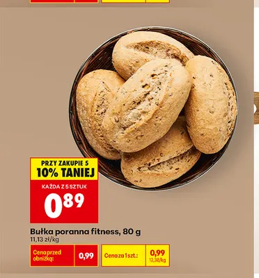 Bułka poranna fitness promocja w Biedronka