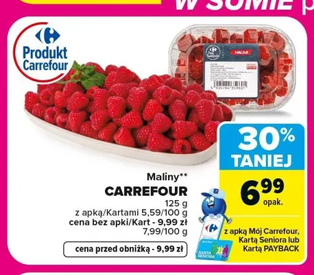 Maliny Carrefour promocja w Carrefour Market