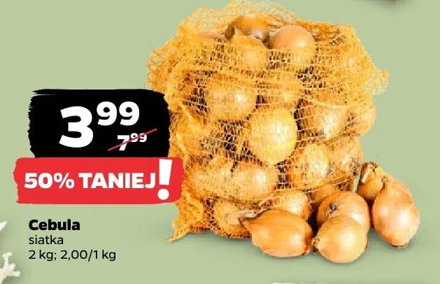 Cebula siatka promocja w Netto