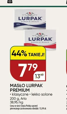 Masło Lurpak Premium lekko solone promocja w Chata Polska