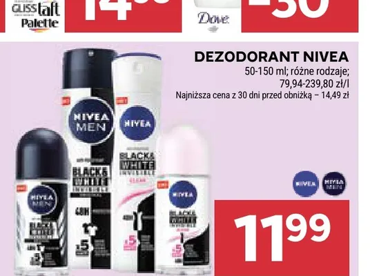 Dezodorant Nivea promocja w Stokrotka
