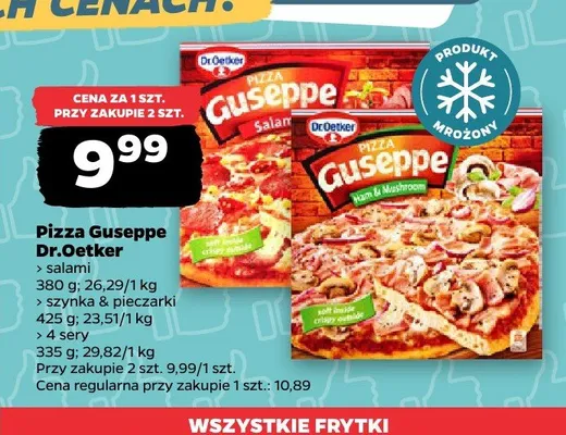 Pizza Guseppe salami Dr. Oetker promocja w Netto