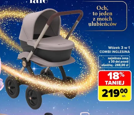 Wózek 3 w 1 Combi Inglesina promocja w Carrefour