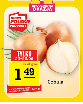 Cebula promocja w Gram Market