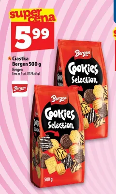 Ciastka Bergen Cookies Selection promocja w TOPAZ