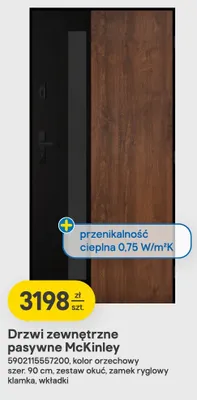 Drzwi zewnętrzne pasywne McKinley promocja w Castorama