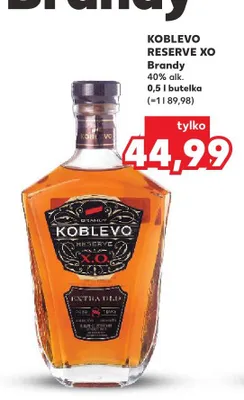 Brandy Koblevo Reserve XO 0,5 l promocja w Kaufland