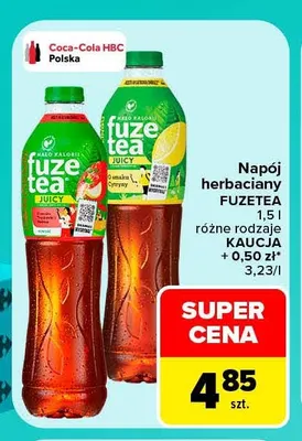Napój herbaciany Fuzetea promocja w Carrefour Market