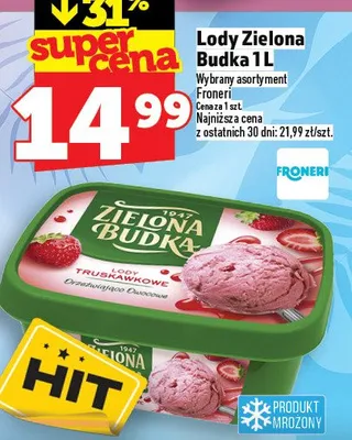 Lody Zielona Budka promocja w TOPAZ