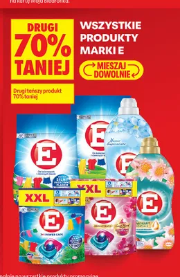 Kapsułki do prania E 3+1 Power Caps XXL promocja w Biedronka