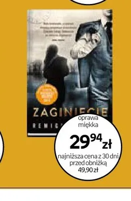 Książka Zaginięcie Joanna Chyłka Remigiusz Mróz oprawa miękka promocja w Empik