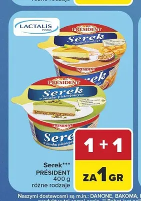 Serek Président o smaku waniliowym promocja w Carrefour