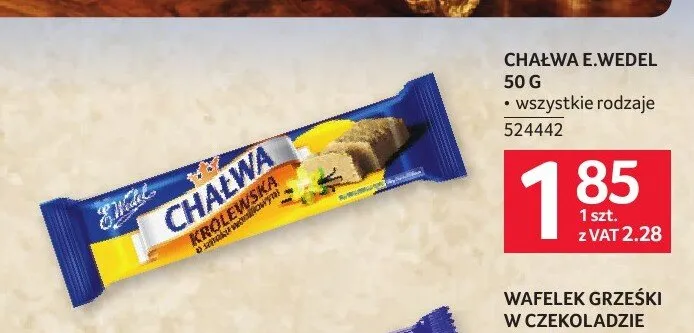 Chałwa Królewska E.Wedel promocja w Selgros