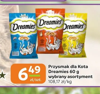 Przysmak dla kota Dreamies promocja w Społem Częstochowa