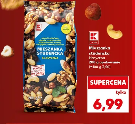 Mieszanka studencka klasyczna K-Classic promocja w Kaufland
