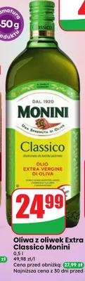 Oliwa z oliwek Extra Virgin Classico Monini promocja w Dino