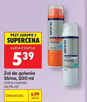 Żel do golenia Skino Sensitive promocja w Biedronka