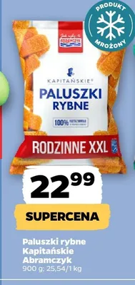 Paluszki rybne Kapitańskie Abramczyk rodzinne XXL promocja w Netto