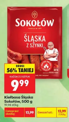 Kiełbasa śląska Sokołów promocja w Biedronka