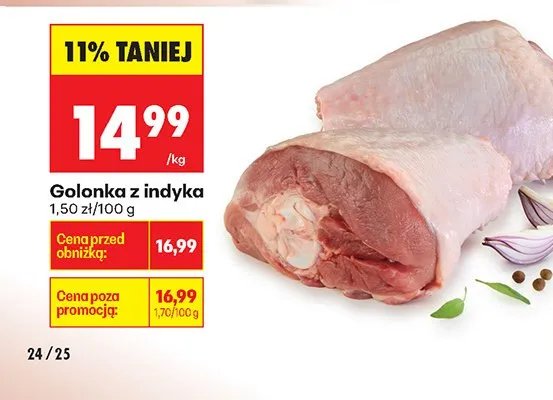 Golonka z indyka promocja w Biedronka