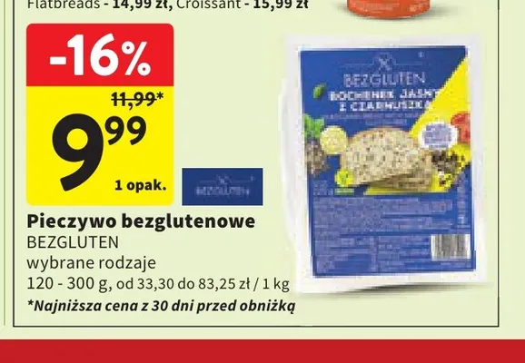 Pieczywo bezglutenowe Bezgluten promocja w Intermarche