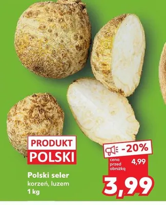 Polski seler korzeń, luzem promocja w Kaufland