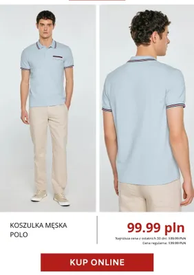 Koszulka męska polo BIG STAR promocja w BIG STAR
