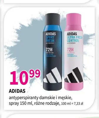 Antyperspirant w sprayu damski Adidas Ultra Fresh Control promocja w Drogerie Polskie