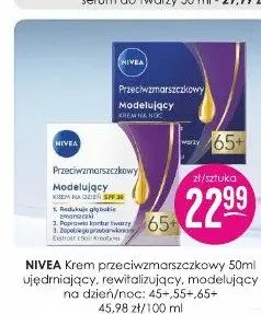 Krem przeciwzmarszczkowy modelujący Nivea 65+ promocja w Drogerie Jasmin