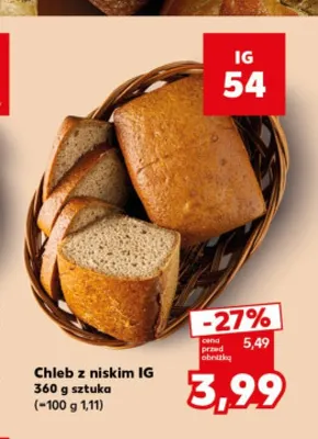 Chleb z niskim IG promocja w Kaufland