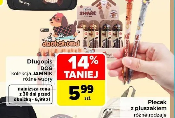 Długopis Wikam kolekcja Jamnik Dog promocja w Carrefour Market