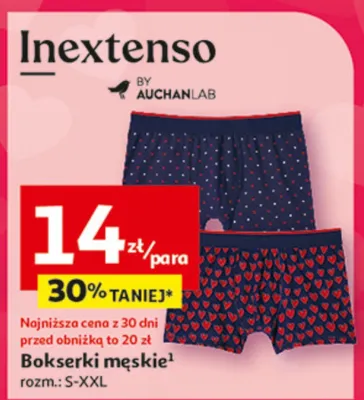 Bokserki męskie Inextenso promocja w Auchan