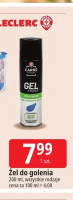 Żel do golenia Carré Homme promocja w Leclerc