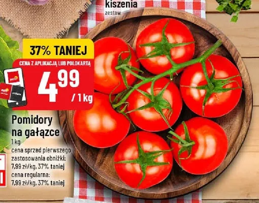 Pomidory na gałązce polskie promocja w POLOmarket