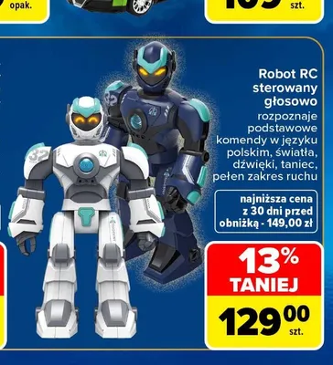 Robot RC sterowany głosowo promocja w Carrefour