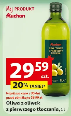 Oliwa z oliwek z pierwszego tłoczenia promocja w Auchan