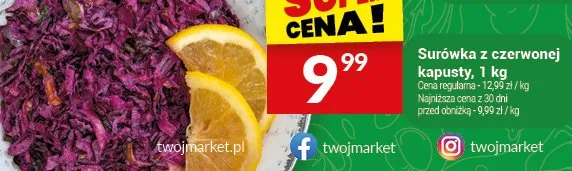 Surówka z czerwonej kapusty promocja w Twój Market