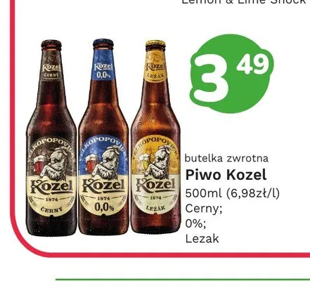 Piwo bezalkoholowe Kozel promocja w Limonka