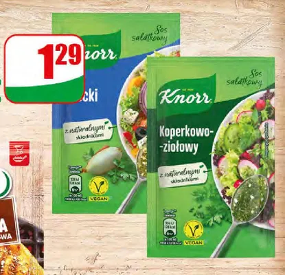 Sos sałatkowy grecki Knorr promocja w Dino