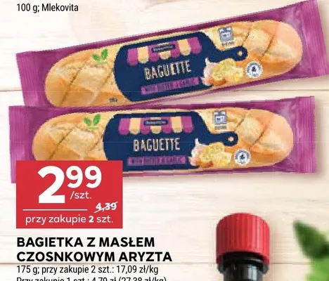 Bagietka z masłem czosnkowym Aryzta promocja w Stokrotka
