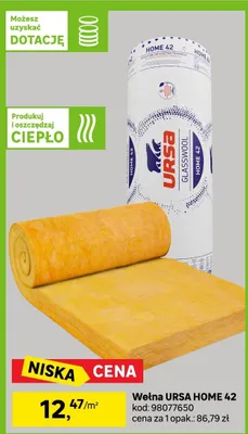 Wełna URSA Home 42 promocja w Leroy Merlin