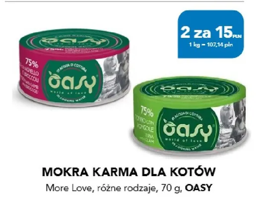 Mokra karma dla kotów More Love promocja w Aquael zoo