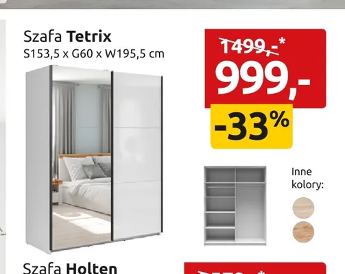 Szafa Tetrix promocja w Black Red White