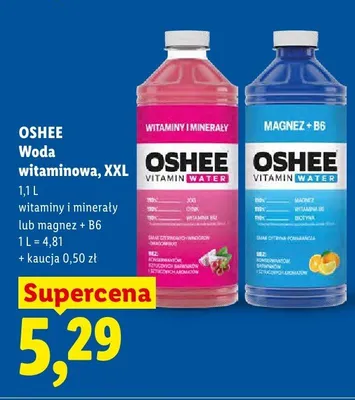 Woda witaminowa, XXL magnez + B6 promocja w Lidl
